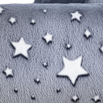 Kids Armchair, Glow in the Dark Chair with Star Design for Bedroom, Playroom, Kids Room, Grey