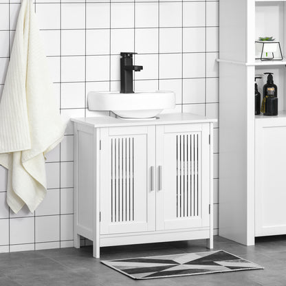 Modern Under Sink Cabinet with 2 Doors, Bathroom Vanity Unit, Pedestal Under Sink Design