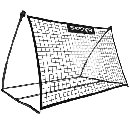 Football Rebounder Net, Portable Kickback Football Rebounder Net with Carry Bag and Ground Stakes