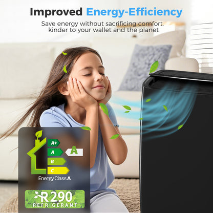 Portable Air Conditioner 12000 BTU BTU, 4-in-1 Air Conditioning Unit, Dehumidifier, Cooling, Fan, Child Lock, 35 m²