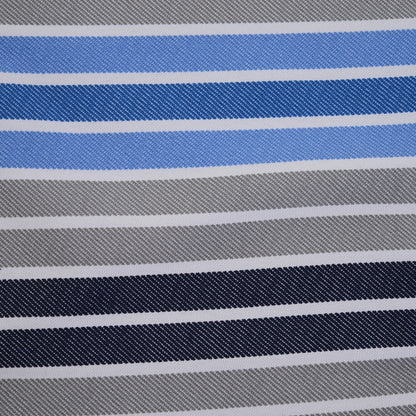 Polyester Set Of 2 Swing Chair Cushion Blue Stripes