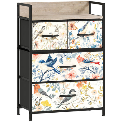4-Drawer Chest of Drawers - White