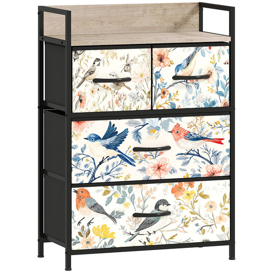 4-Drawer Chest of Drawers - White