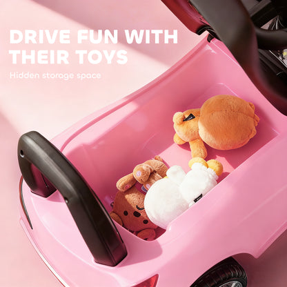 Ride on Car Baby Toddler Walker Foot to Floor Sliding Car Slider, Pink