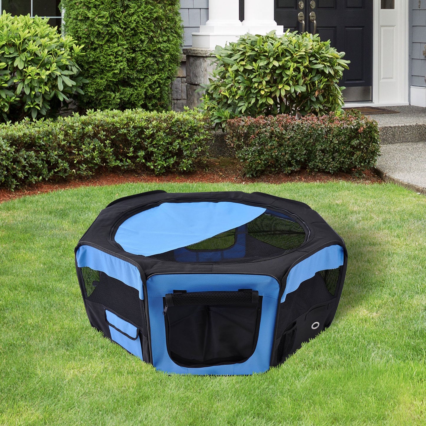 600D Oxford Soft Fabric Kennel, Portable Lightweight Cat Dog Playpen