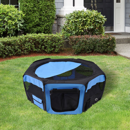 600D Oxford Soft Fabric Kennel, Portable Lightweight Cat Dog Playpen