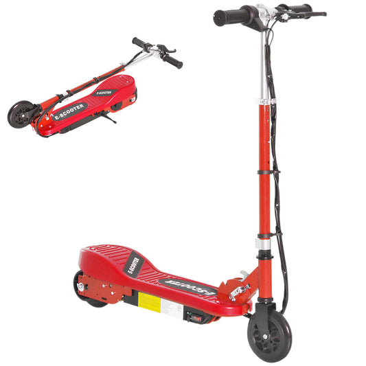 Folding Electric Scooter Rechargeable Kids Ride on 7-14 Age Red/Black
