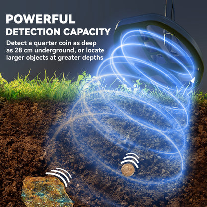 Metal Detector for Adults and Beginners, Gold Detector with Higher Accuracy IP68 Waterproof Coil