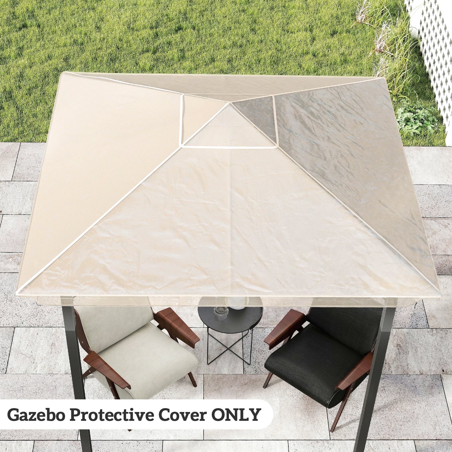 2 x 2 (m) Gazebo Protective Cover, Waterproof Cover for Gazebo, Canopy and Tent
