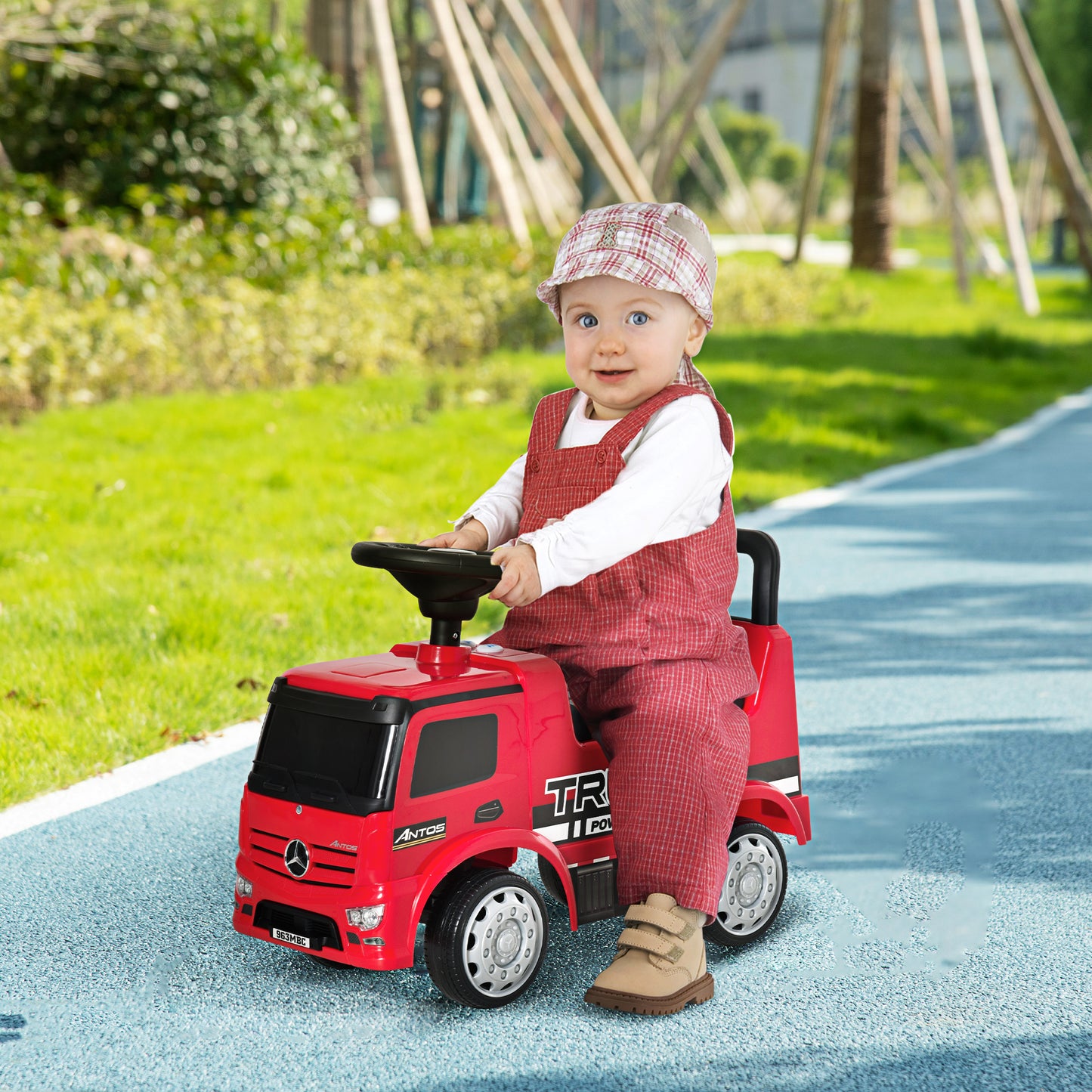 Compatible Kids Ride On Car Truck Mercedes Benz Licensed Toddler Foot To Floor Slider w/Under Seat Storage for 12