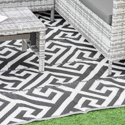 182 x 274 cm(6x9ft) Outdoor Rug Reversible Mat Plastic Straw Rug Portable RV Camping Mat for Garden Deck Picnic Indoor