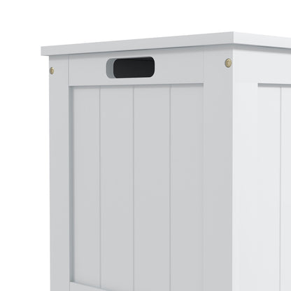 Storage Chest, Modern Storage Trunk with 2 Safety Hinges and Cut-out Handles, Wooden Toy Box for Living Room, Entryway