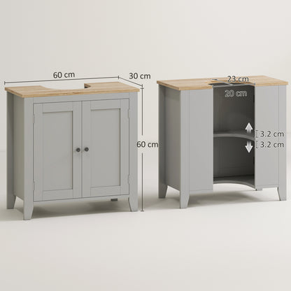 Under Sink Cabinet, Bathroom Sink Cabinet with 2 Doors, Pedestal Under Sink Design