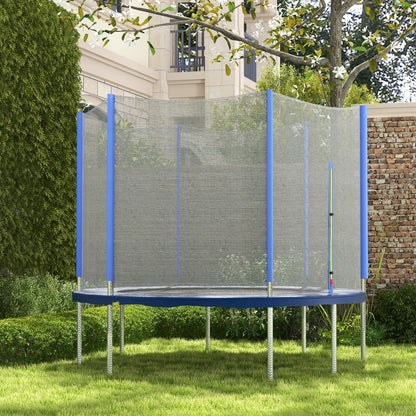 8ft Trampoline Net Replacement with 6 Plastic Pole Covers