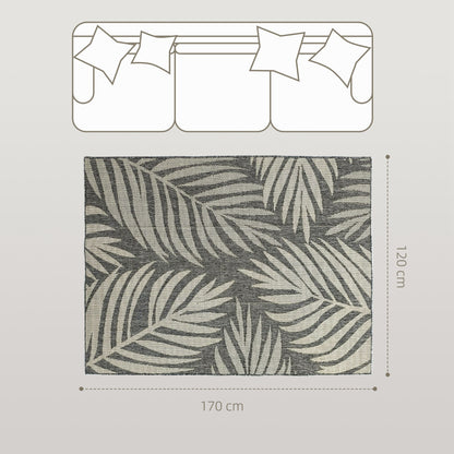 UV Resistant Indoor & Outdoor Area Rug, Easy-Cleaning Machine Washable Rug for Patio, Garden, Kitchen