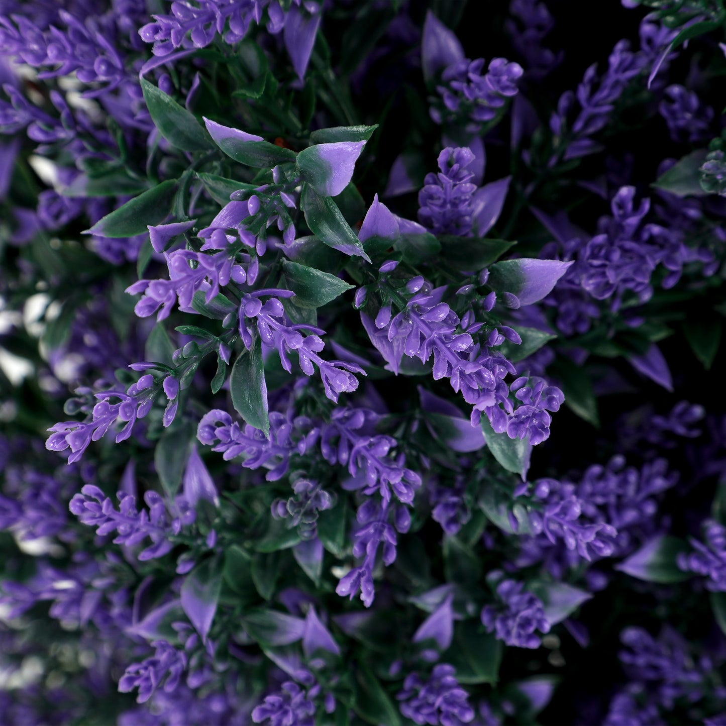 Set of 2 Artificial Lavender Flowers, Indoor Outdoor Fake Plants with Stakes, UV Resistant for Garden, 90 cm, Blue
