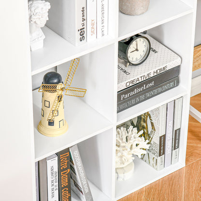 6-Cube Bookshelf - White