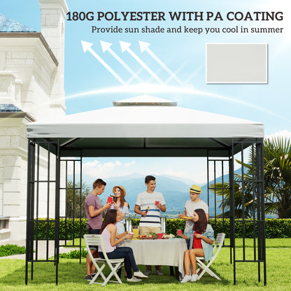 3 x 3 m Replacement Gazebo Canopy - Cream White