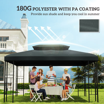 Gazebo Roof Replacement, for 3 x 4m Frames - Grey