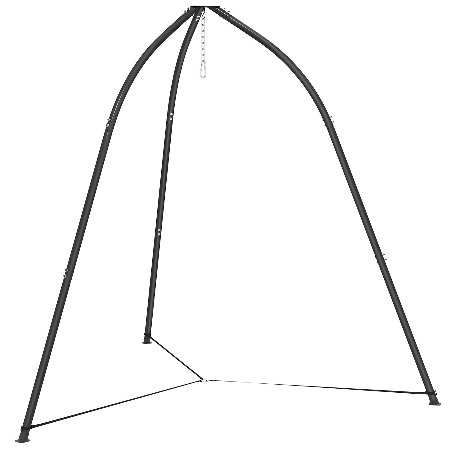 Hammock Stand for Hanging Chair Adjustable Height Tripod Hammock Chair Stand Only with Chain, 150 kg Capacity, Black