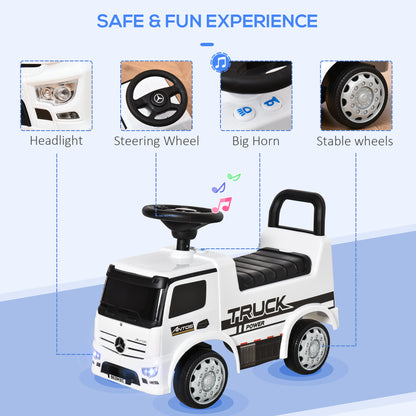 Compatible Kids Ride On Car Truck Mercedes Benz Licensed Toddler Foot To Floor Slider w/Under Seat Storage for 12