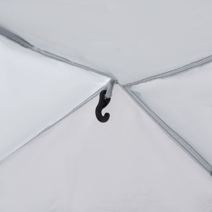 Dome Tent for 6-8 Person, Camping Tent with 4 Zipped Mesh Doors, Removable Oxford Cloth, Lamp Hook, Portable Carry Bag