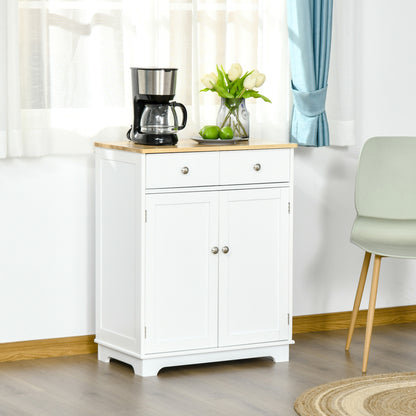 Kitchen Storage Sideboard with Solid Wood Top
