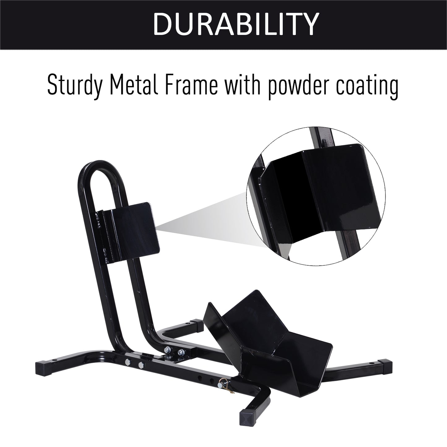 Metal Motorcycle Motorbike Wheel Chock Locking Stand System 17", 19", 21"/43, 48