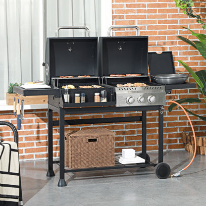 Dual Fuel BBQ Grill - Black