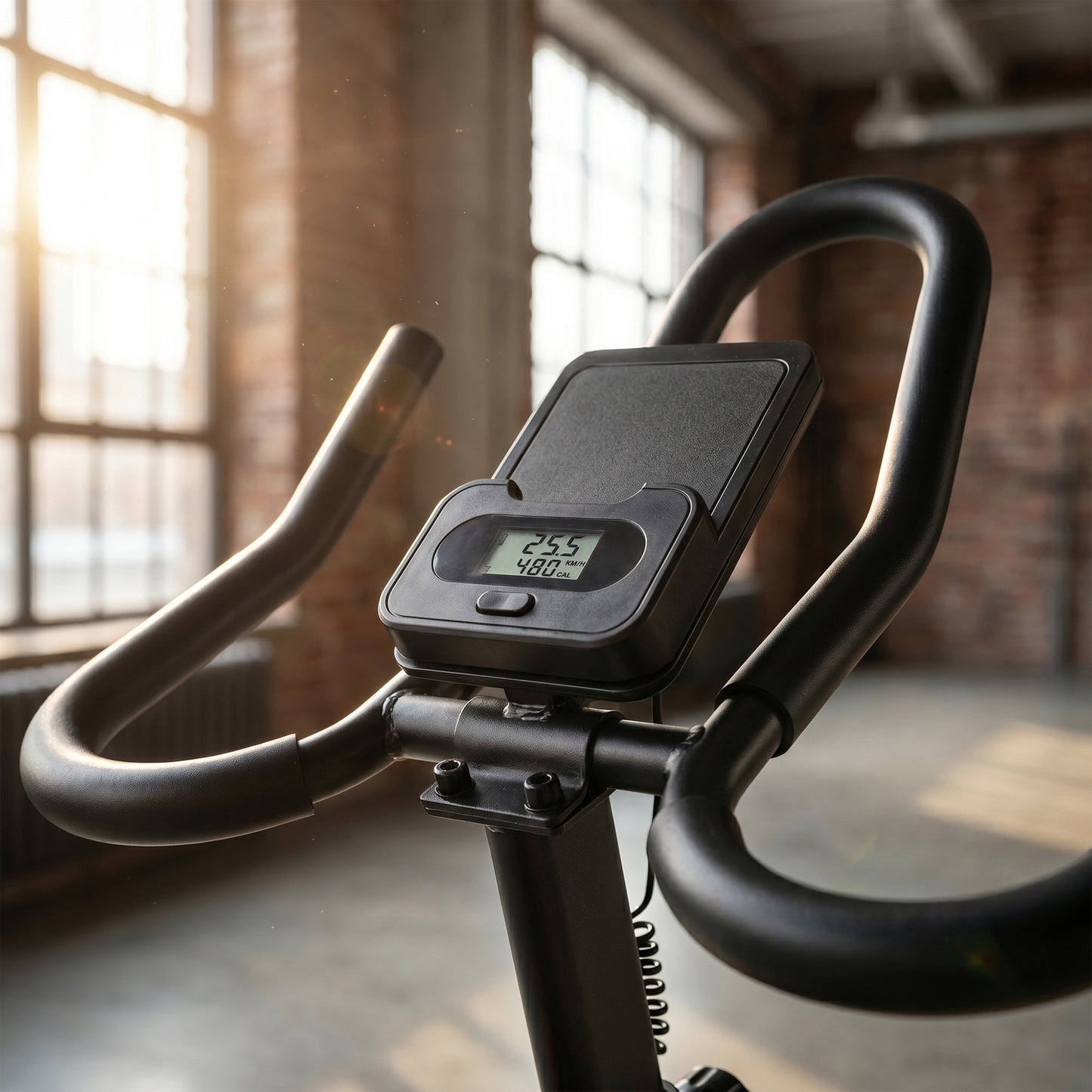 Exercise Bike, Indoor Stationary Bike with Smart APP, 0-100% Magnetic Resistance, Adjustable Seat & Handlebars