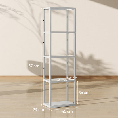 Four-Shelf Floor Lamp - Grey