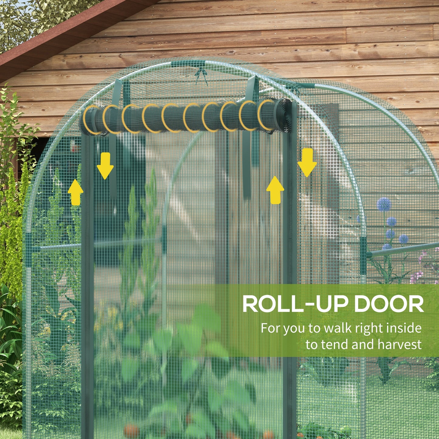 120 x 120cm Mini Polytunnel Greenhouse