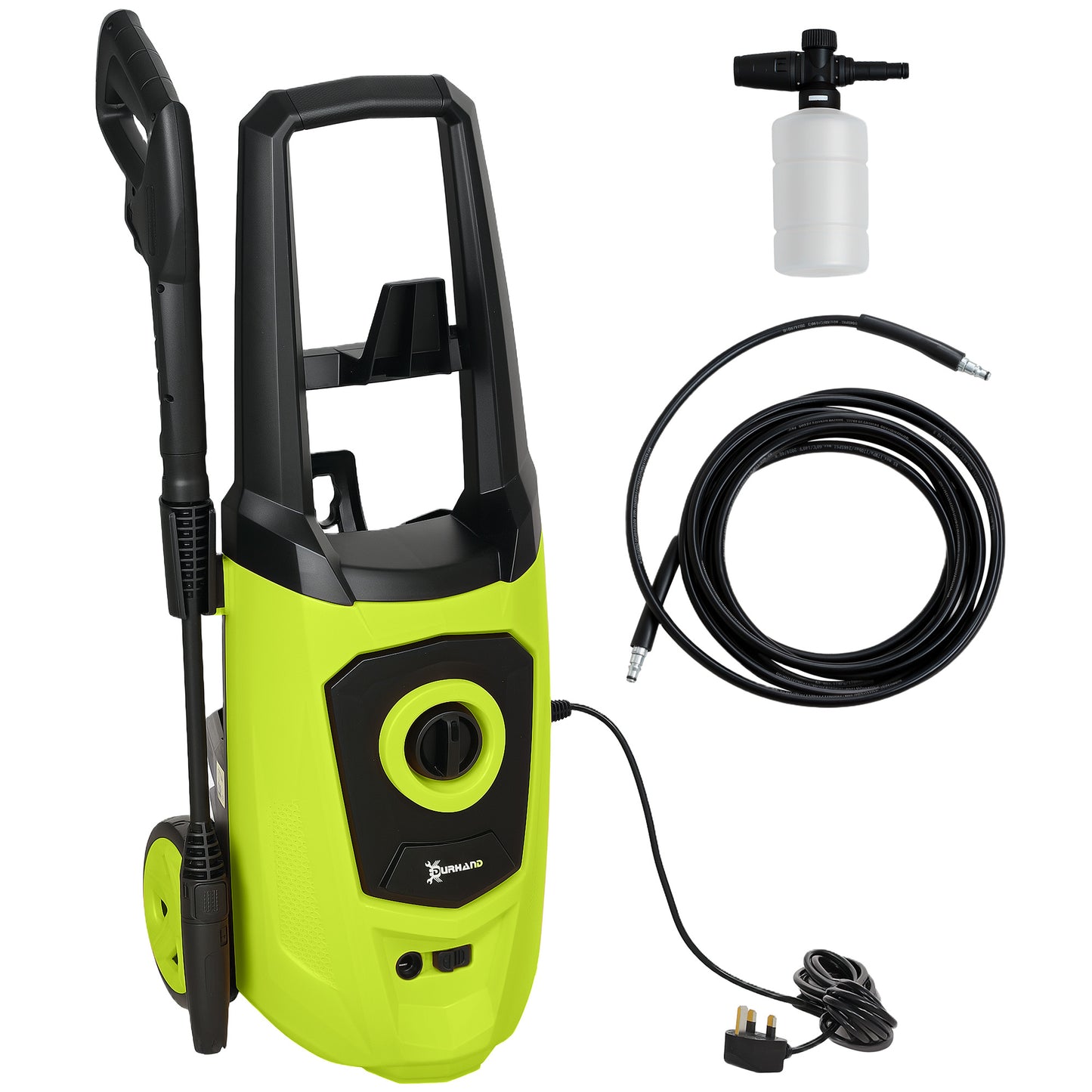 1800W High Pressure Washer, 150 Bar Pressure, 510 L/h Flow