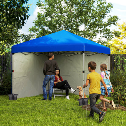 3 x 3 (M) Pop Up Gazebo, UPF 30+ with 2 Sidewalls, Leg Weight Bags and Wheeled Bag