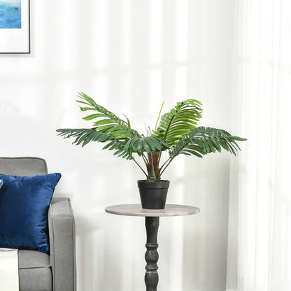 60cm Artificial Palm Tree Fake Plant in Pot - White