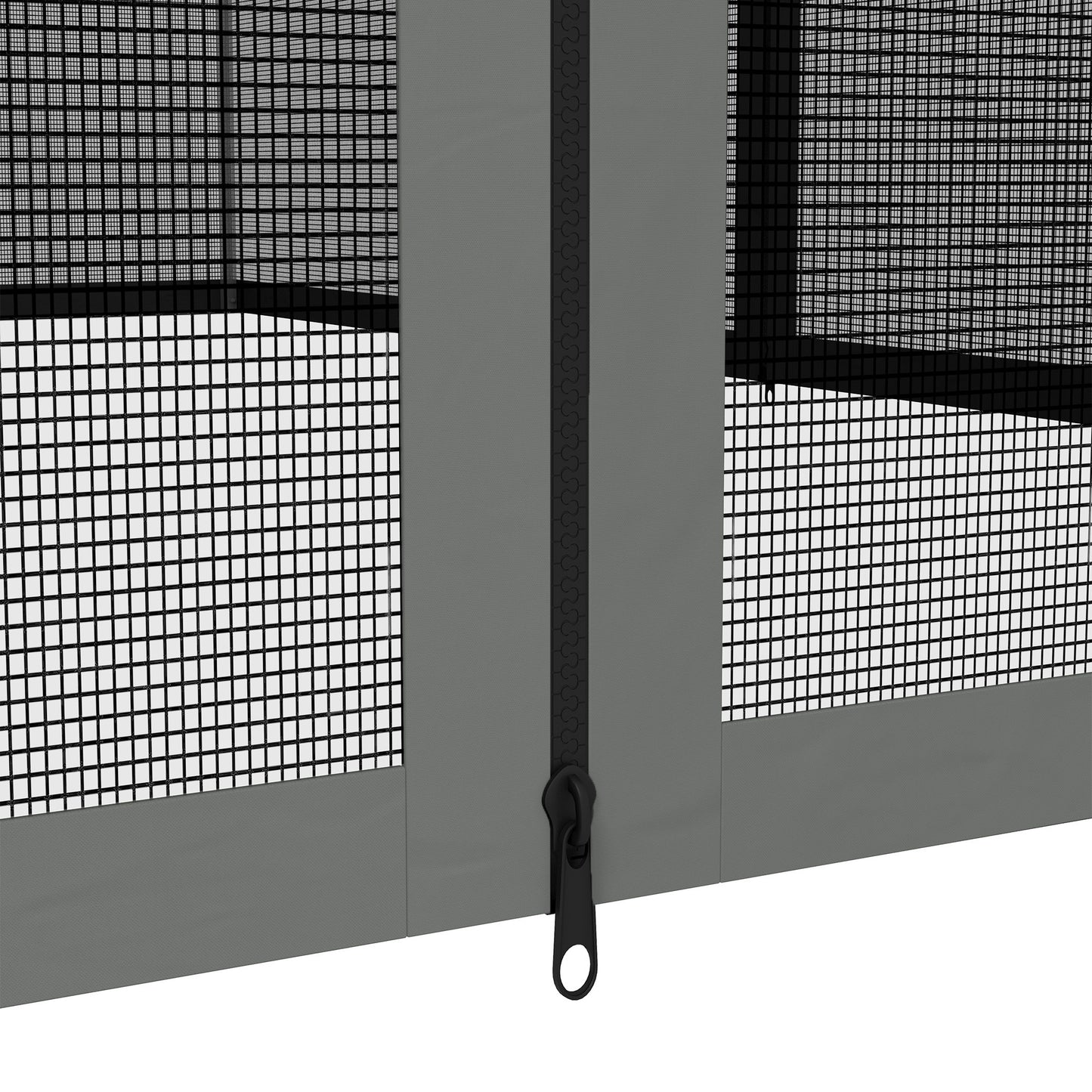 352 x 207cm Universal Replacement Mesh Sidewall Netting for Patio Gazebos and Canopy Tents, (Sidewall Only) Dark Grey