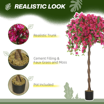Artificial Plants Murraya, 120 cm Artificial Blossom, Fake Plants in Pot