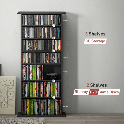 360 CD Storage Unit - Black