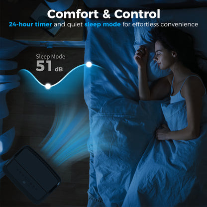 Portable Air Conditioner 12000 BTU BTU, 4-in-1 Air Conditioning Unit, Dehumidifier, Cooling, Fan, Child Lock, 35 m²