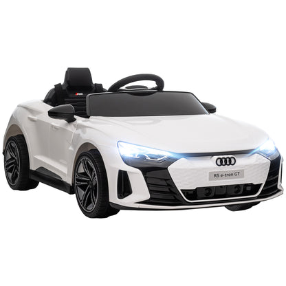 Audi Licensed 12V Kids Electric Ride-On, with Remote Control, Suspension System, Lights, Music, Motor - White