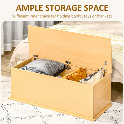 Storage Chest, Large 113L Blanket Box, Shoe Bench with Safety Hinged Lid, Storage Trunk, Bed End Bench for Bedroom, Hallway