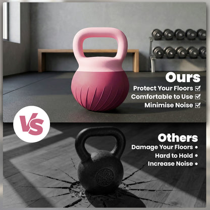 Soft Kettlebell, 6kg Kettle Bell with Anti-Slip Grip for Home Gym Weight Lifting and Strength Training