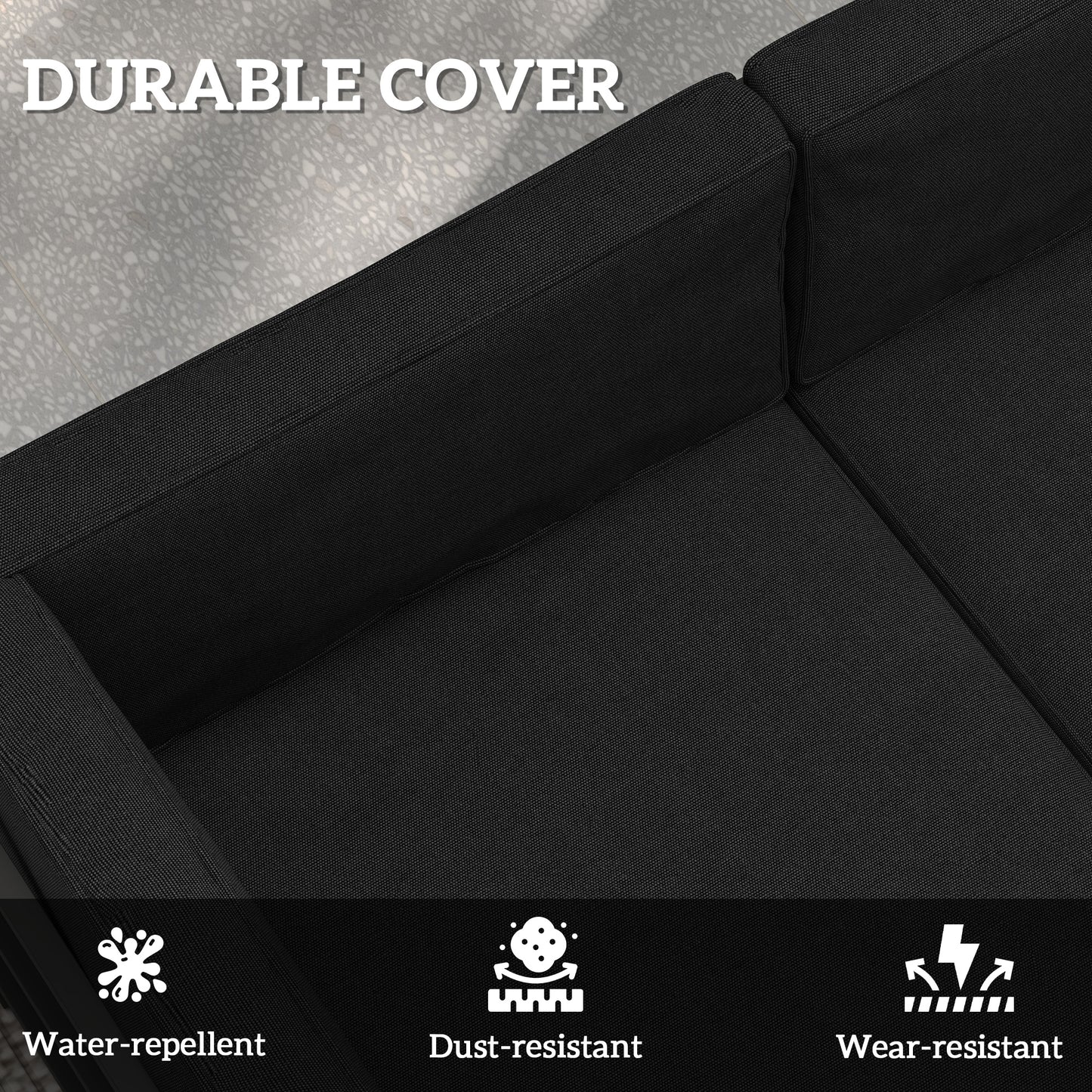 14-piece Dining Set Cushions - Black