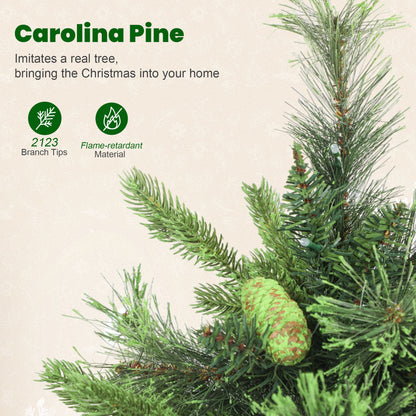 6ft Artificial Pine LED Christmas Tree, with Remote