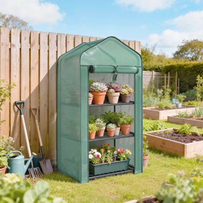 Three-Tier Mini Greenhouse - Green
