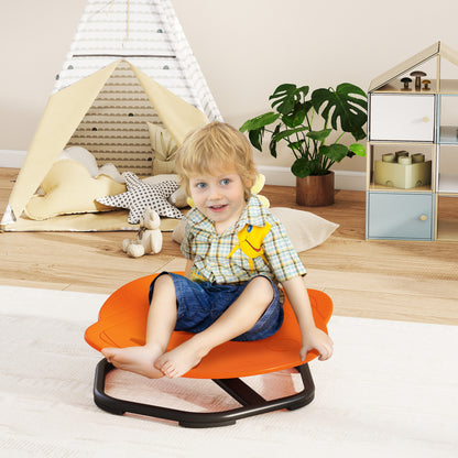 Planet-Shaped-kids Swivel Chair, Sensory Spinning Chair for Balance, Coordination Training, Orange
