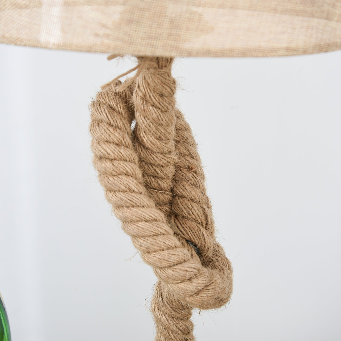Nautical Table Lamp with Fabric Shade – Beige