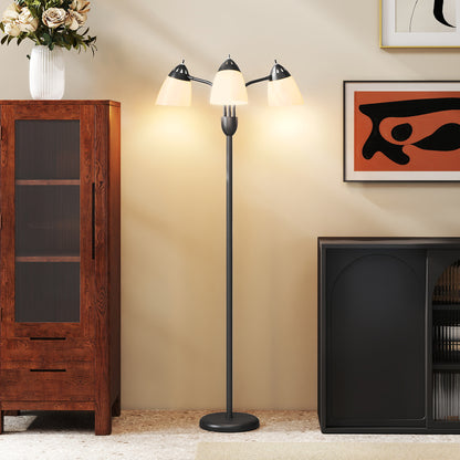 Arc Tree Floor Lamp with 3 Adjustable Rotating Lights and 3000K/4500K/6500K Colour Temperatures