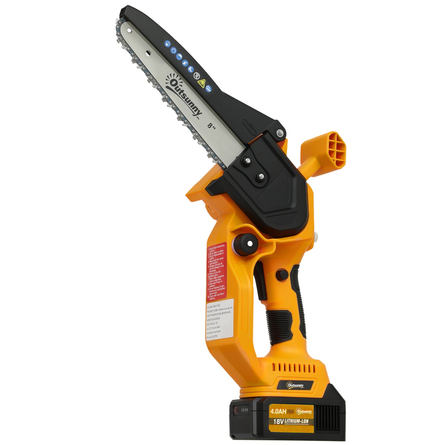 Mini Pruning Saw Cordless, 8 Inch Electric Pruning Saw with 2 x 4000mAh Batteries