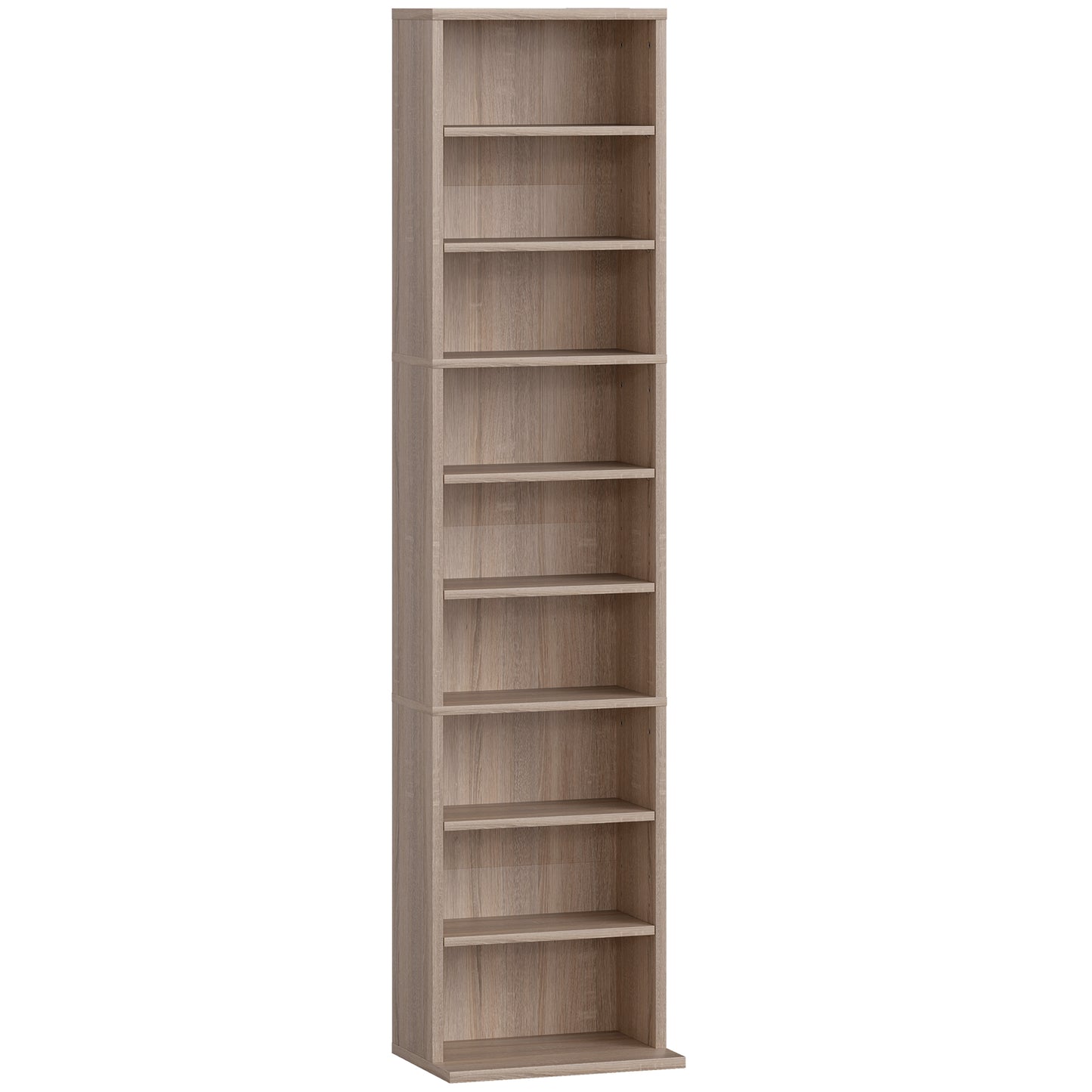 260 Narrow CD Storage Unit - Natural Wood Finish
